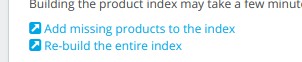 build product index