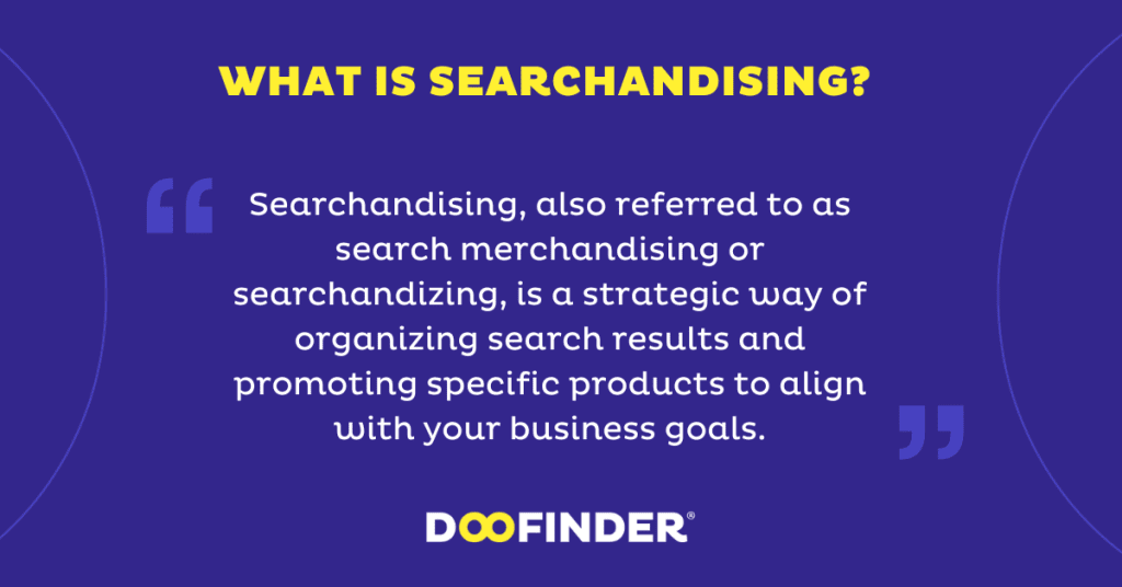 searchandising definition