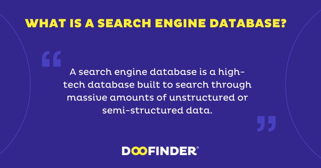 what is a search engine database