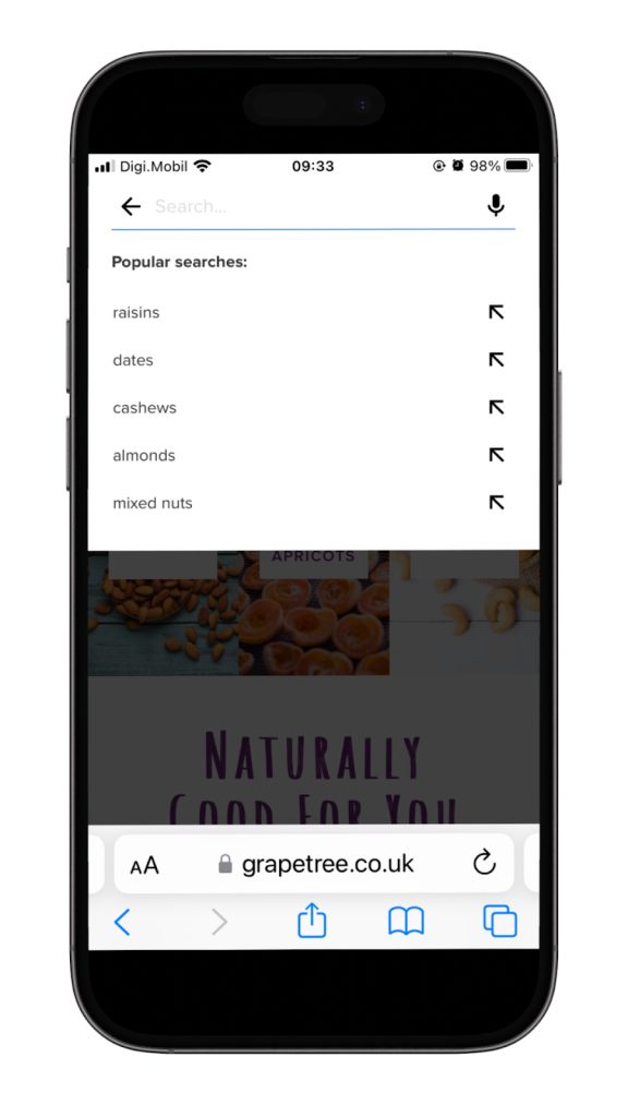 mobile search ux